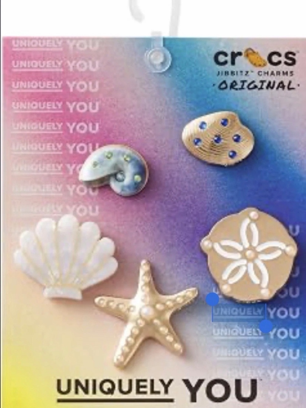 Crocs Jibbitz Kids Sea Life Charm Pack - Gold & White